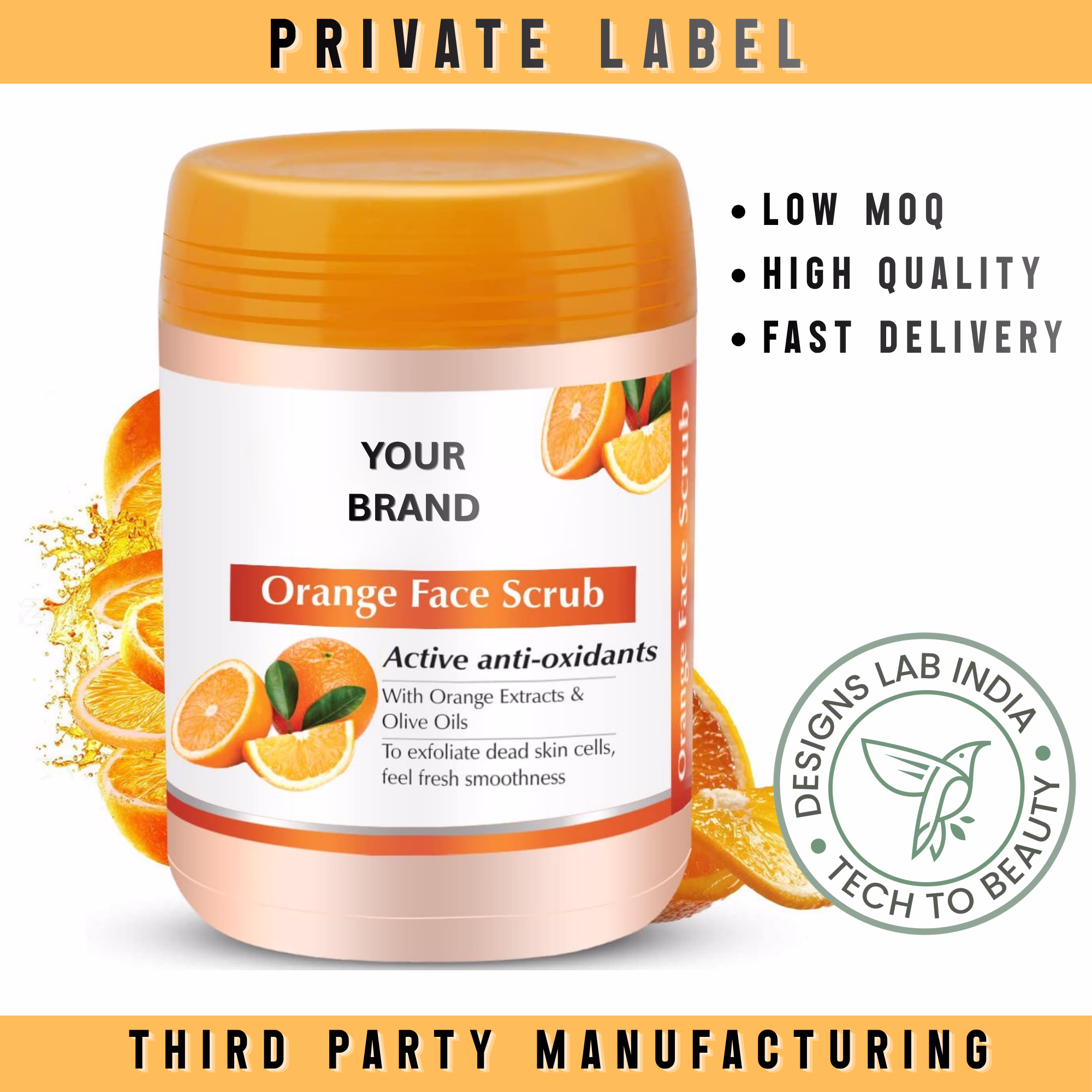 Orange Citrus Face & Body Scrub